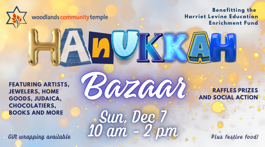 Hanukkah Bazaar at Woodlands Community Temple